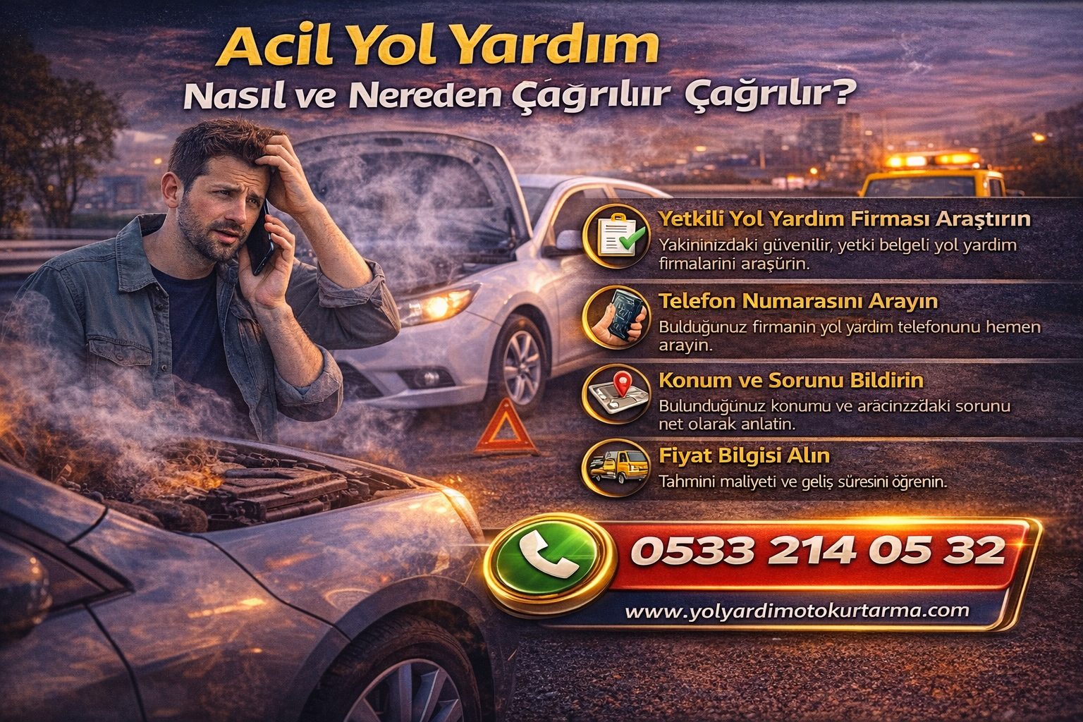 Acil Yol Yardım Nasıl ve Nereden Çağrılır