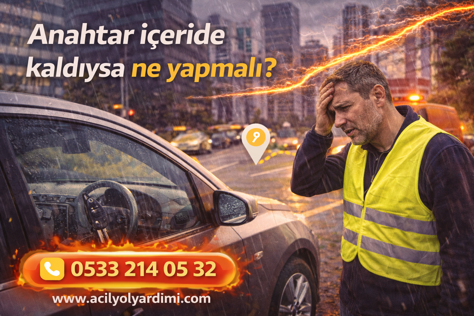 Anahtar içeride kaldıysa ne yapmalı