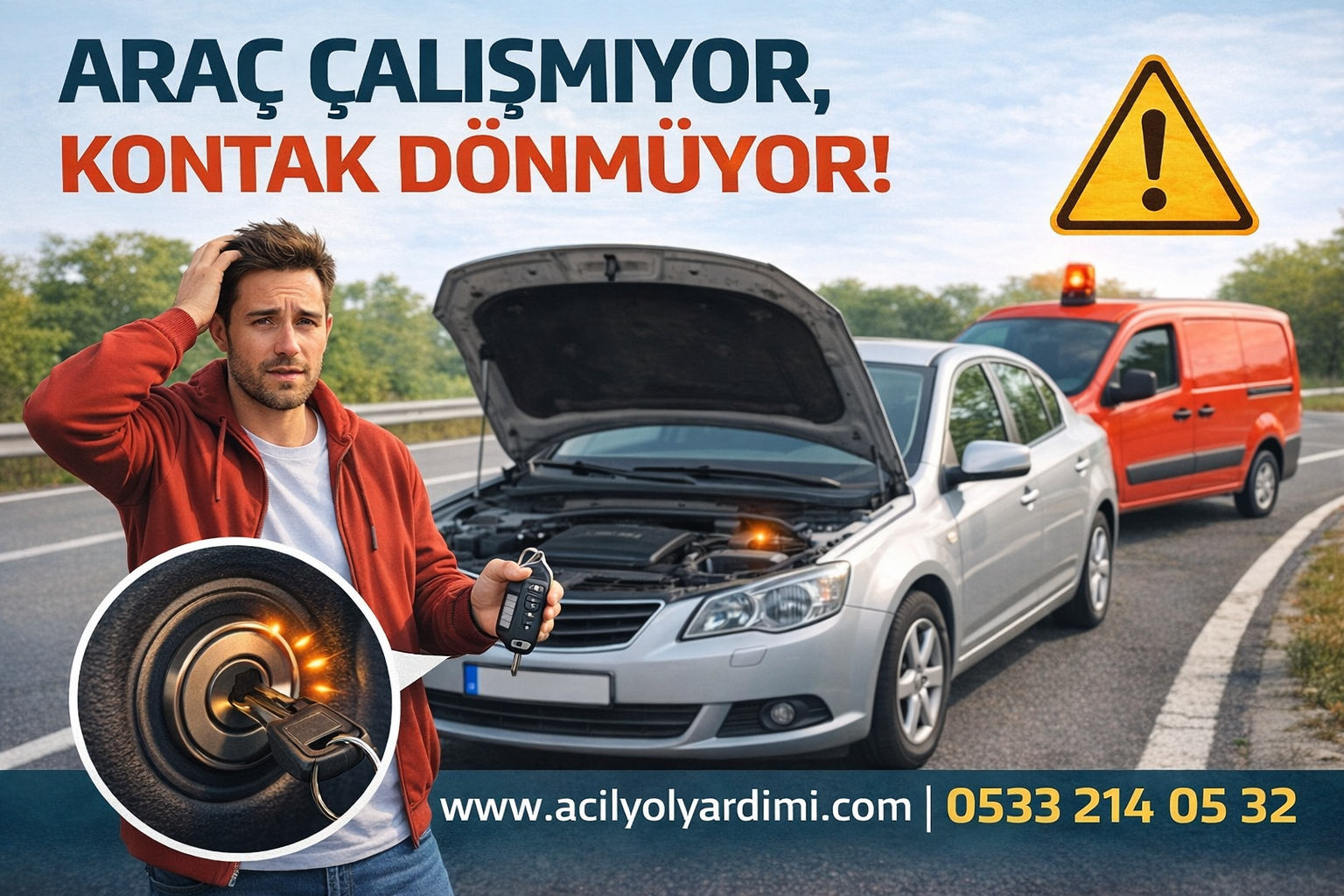 Araç Çalışmıyor, Kontak Dönmüyor