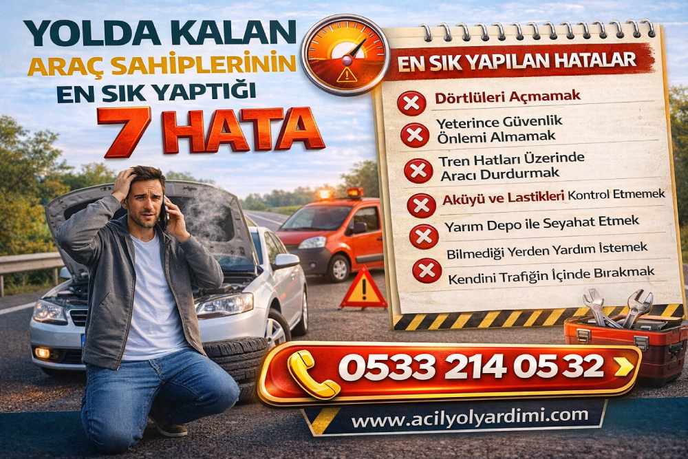 Yolda Kalan Araç Sahiplerinin En Sık Yaptığı 7 Hata