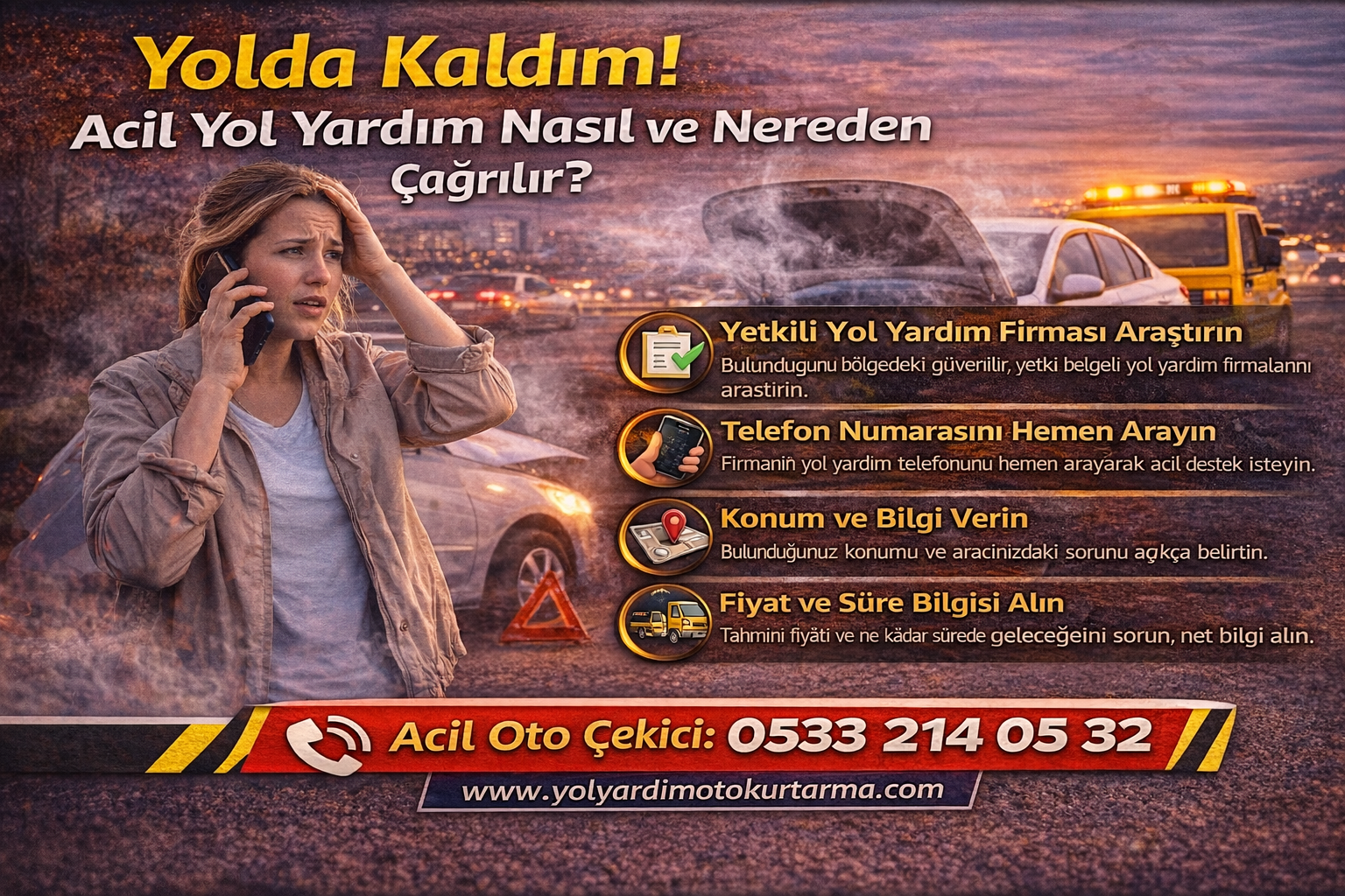 Yolda Kaldım! Acil Yol Yardım Nasıl ve Nereden Çağrılır