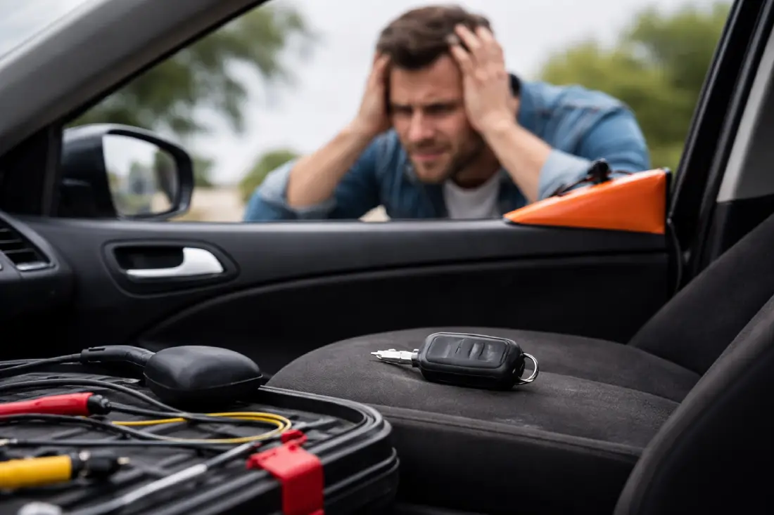 Araçta Anahtar İçeride Kalırsa Araç Kapısı Açma Hizmeti Veren Oto Çilingir Ve Yol Yardım Ekibi