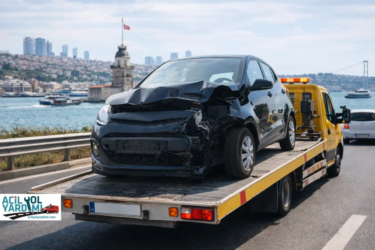 Kaza sonrası İstanbul en yakın çekici hizmeti acil oto çekici araç kurtarma 7/24 yol yardım